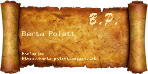 Barta Polett névjegykártya